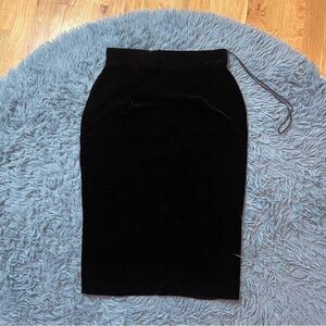 Vintage Karen Okada for David Howard Tulip Velvet Skirt Size S